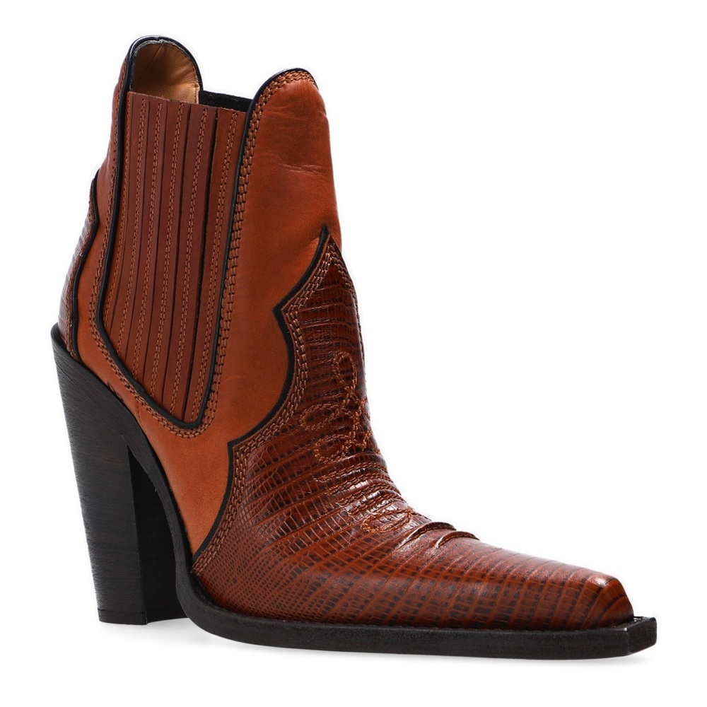 DSQUARED2 FW22 WOMEN’S SNAKESKIN WESTERN POINTE BOOT